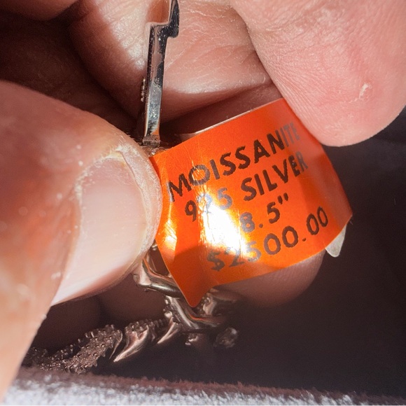 MOISSANIT  925 SILVER Monaco 8.5in bracelet 7.00CTW  $2500.00 - Picture 4 of 7